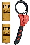 Caterpillar 1R-0739 Engine Oil Filter w/IHD Strap Wrench Bundle (2)