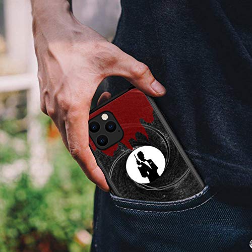 Iphone 12 Case, James Bond Barrel Iphone 12 Pro Cases, Organic Glass Back+Soft Silicone Tpu Shock Protective Case Compatible With Case For Iphone 12/12 Pro 6.1-Inch #TOP5