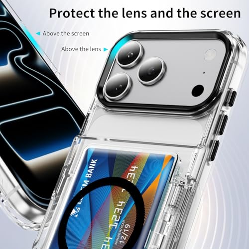 Coque rigide iPhone 17 Pro silicone blanc fente carte arrière - 5