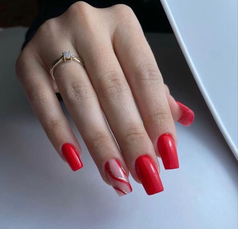 12 Reusable Artificial Fake Nail Set | Lightweight, Long-lasting, Natural look, Easy To Use, Apply & Remove | Quick Fix For Festivals & Special Occasions