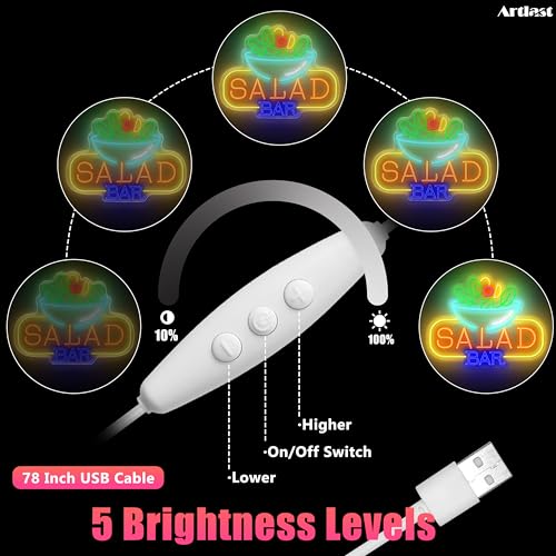 Néon LED basse consommation et haute luminosité pour buffet et café - 6