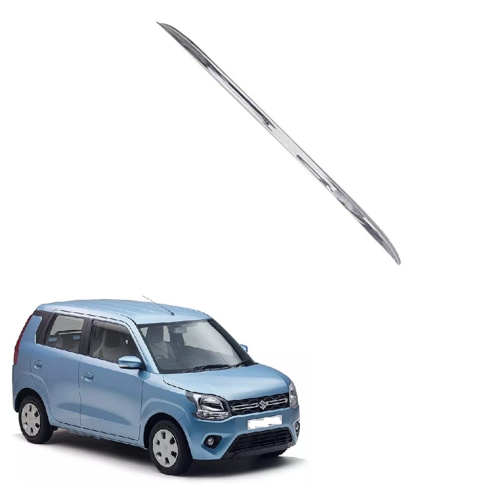 Car Dicky/Diggi/Boot Garnish Chrome Stainless Steel Suitable for Maruti Suzuki Wagon-r Type-4