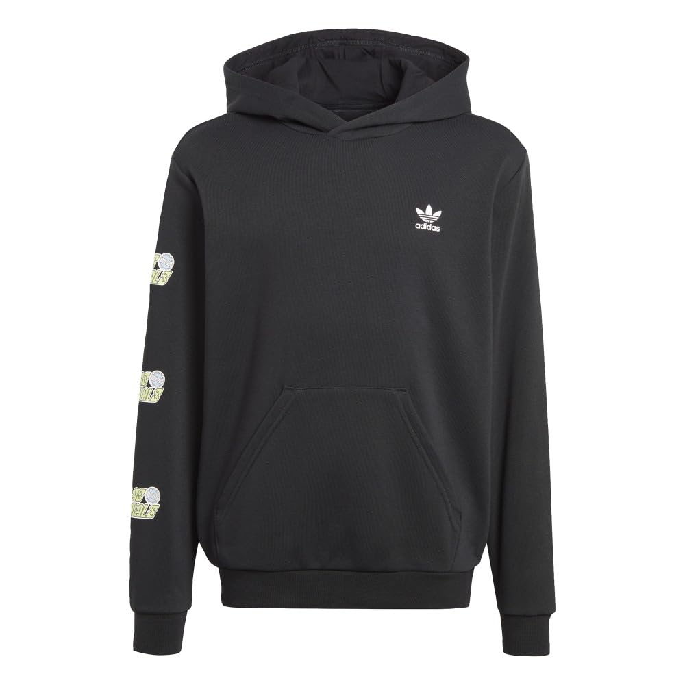 トップス HYKE x Adidas Originals Black Pullover adidas ZX Itasca Pullover Mens Active Hoodies Size L, Color