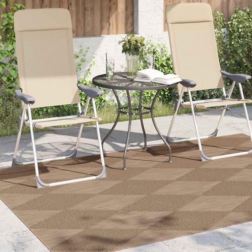 Alfombra rectangular de poliéster tejida con reverso estable de 170 x 120 cm 4