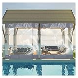★ Propósito práctico: instalar cortinas de patio es como agregar otra habitación a su hogar; Estas cortinas comerciales para exteriores están diseñadas para ayudar a administrar su espacio al aire libre, desde terrazas, porches hasta pabellones, etc