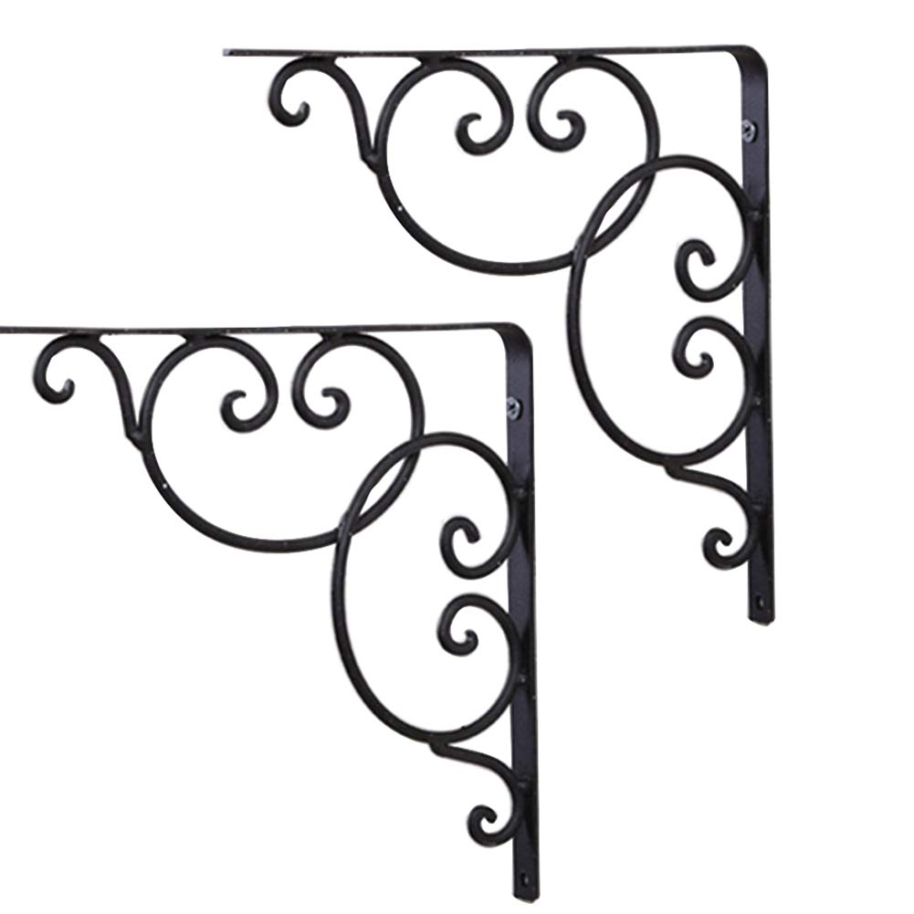 YFSS Shelf Bracket Metal,Wall Mounted Shelve Brackets,Heavy Duty Solid Bench Table Support Triangle,2pcs 90 Degree,with Screws