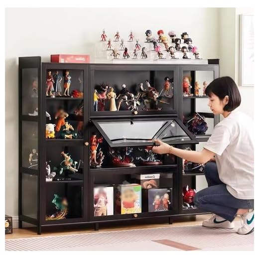 TUIYIDUO ショーケース 密閉防塵設計 フィギュア ディスプレイキャビネット 透明アクリル 大容量 ディスプレイケース コレクションラック 135×33.5×112cm 模型 フィギュア 漫画 フォトアルバム コレクション キャビネット リビングルーム 寝室 オフィス 手工芸品店対応 日本語説明書付き