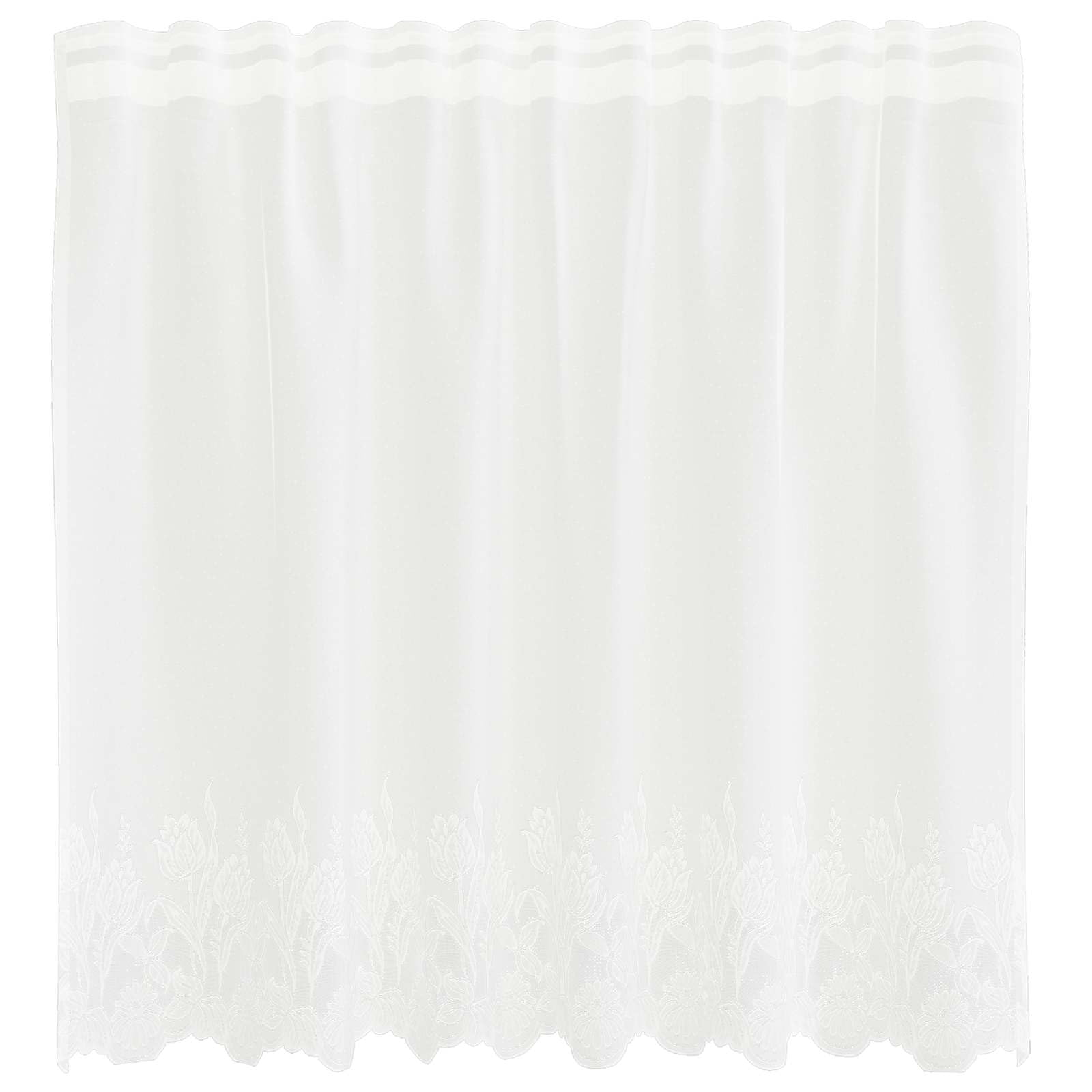 Rideau en dentelle florale blanc pour bloquer le vis-à-vis sans perdre la luminosité