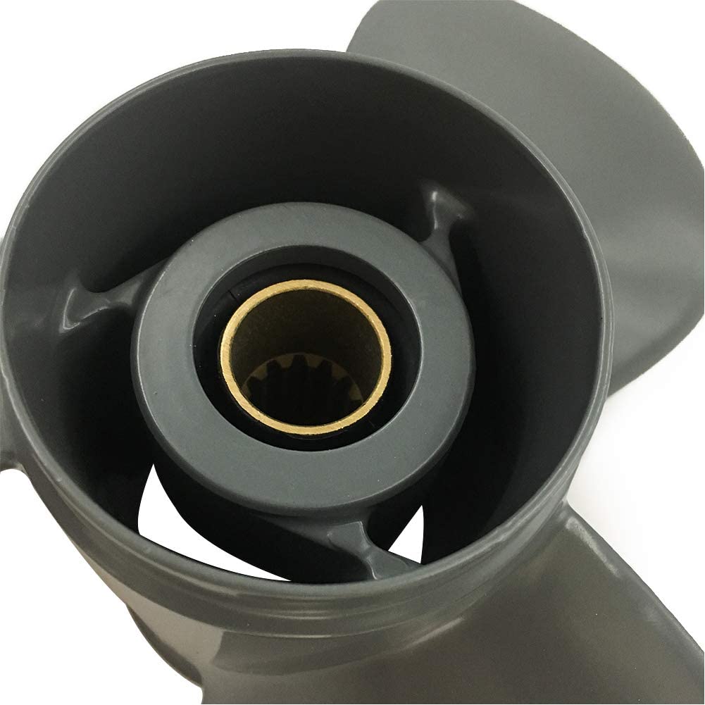 Captain Elica Fuoribordo 11 5/8x11 Adatto per Honda L'elica del Motore BF35-60 HP 13 Denti Alluminio Portatile Elica per Sostituzione Adatta