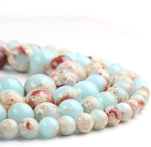 Miniatura 1 de 45 cuentas imperiales de piel de serpiente de 0.31 pulgadas (0.315in), cuentas redondas sueltas para hacer joyas