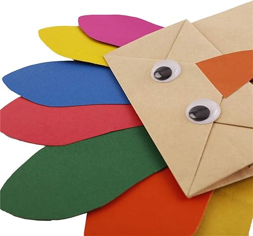 Miniatura 4 de BinaryABC Kit de manualidades de pavo de Acción de Gracias, bolsas de regalo de Acción de Gracias, actividades de juego y suministros de decoración,