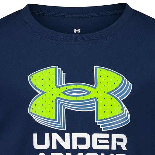 Image of Under Armour Boys' Short Sleeve Logo Graphic T-Shirt, Lightweight & Breathable, Relaxed Fit