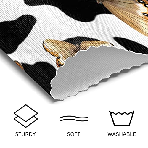 Sets de table papillons en vinyle tressé chic et durable pour table soignée - 5