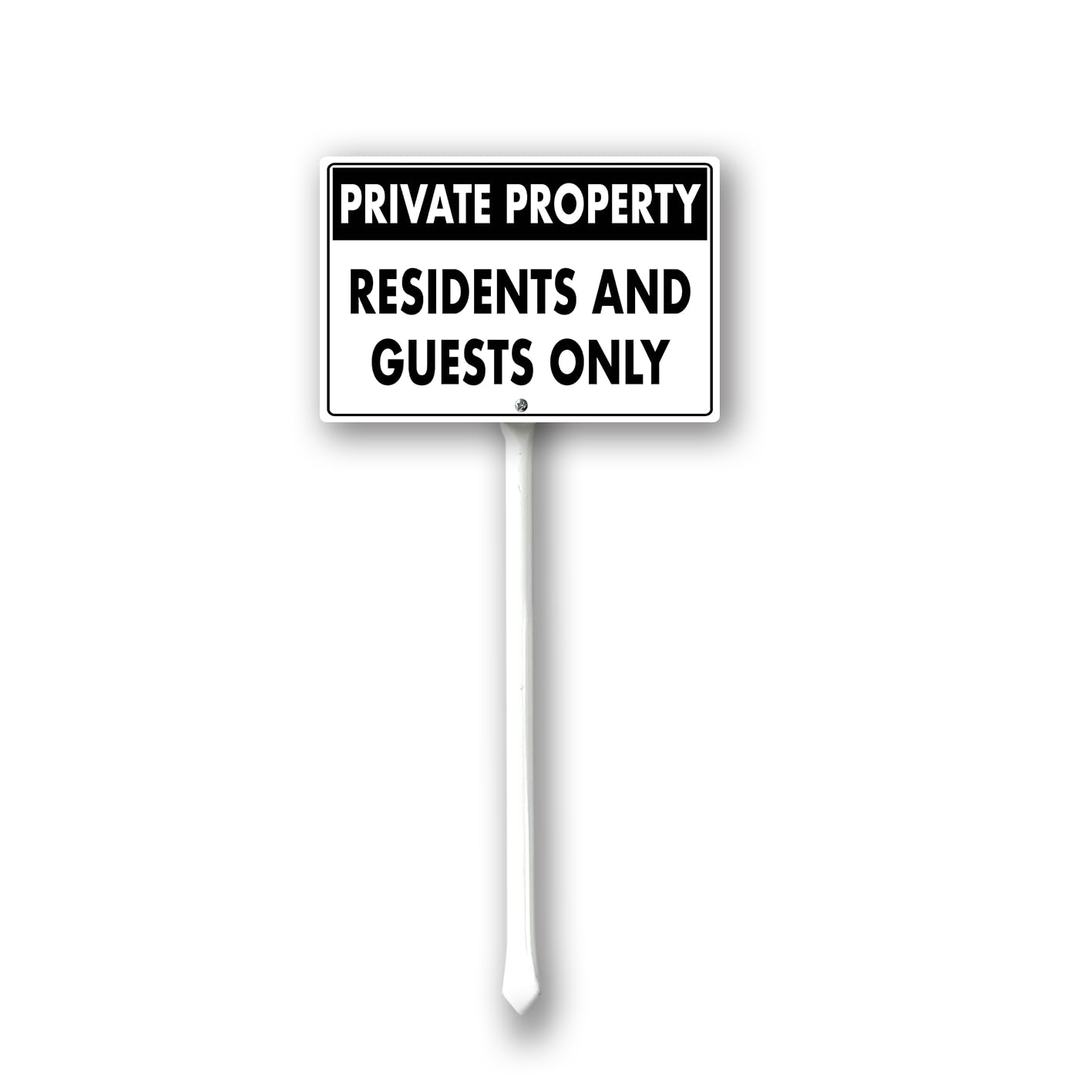 Geroclonup Private Property Yard Sign with Stakes 12in×8in, Sturdy Aluminum Yard Signs Rust Free, Notice and Reminder to the Public Perfect for Habitat Enhancement Areas and Parks — image 1