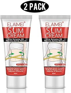 ELAIMEI Hot Cream (2 Pack), Body Fat Burning Cream, Weight Losing Cream, Anti-Cellulite