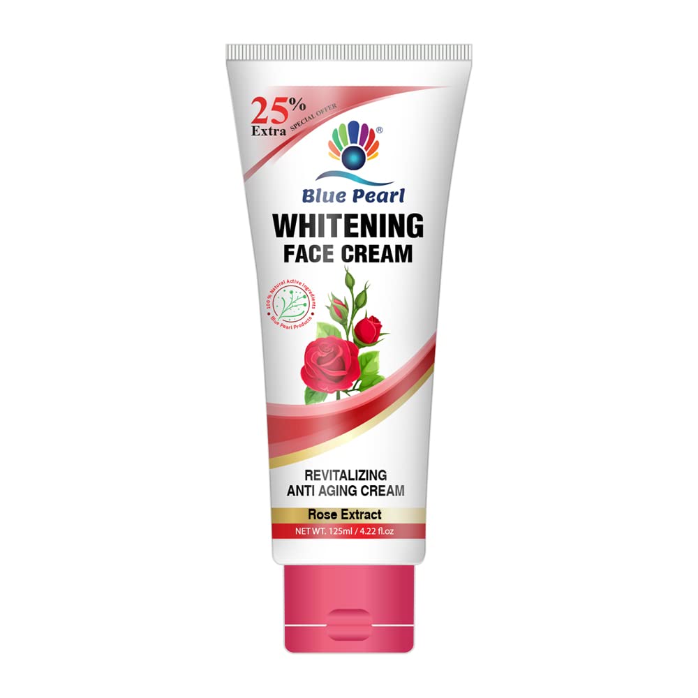 Whitening Face Cream with Rose Extracts for Fair & Even Skin Tone, Naturally Lightens and Helps in Skin-brightening, Dermatologically Approved 125ml