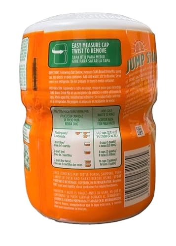 (Pack Of 1) Tang Orange Naranja Drink Mix - 20 Oz Canister (Free Miras Trademark 2-In-1 Measuring Spoon Included!) #TOP2