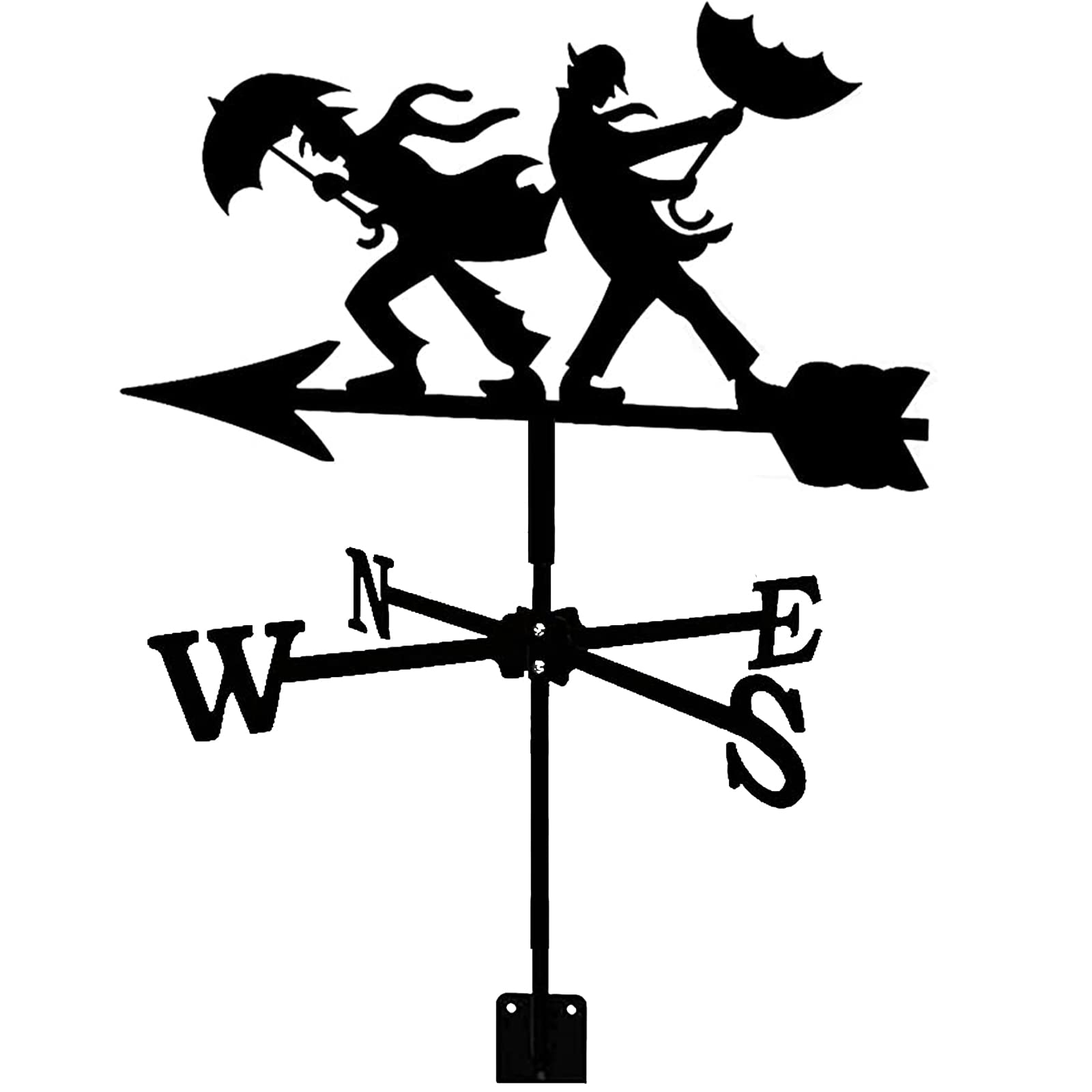 TAXXII Metal Outdoor courtyard weather vane wrought iron Iron Wind Vane Stainless Steel Yard Weather Direction Indicator weathercock Measuring Tool