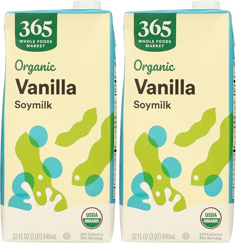 365 by Whole Foods Market, Organic Vanilla Soy Beverage, 32 Fl Oz (Pack of 2) image 3