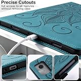 CXTCASE Etui na tablet Lenovo Idea Tab 11 cali 2025 (TB336ZU / TB336FU), ultracienkie z lekkimi pokrowcami ze skóry PU, niebieskie jezioro