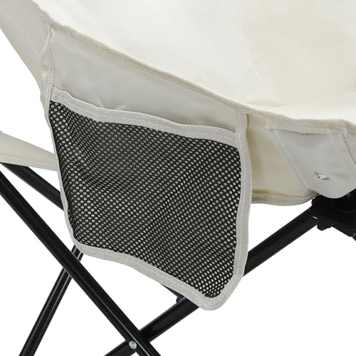 HKOURI camping chairs Sillas plegables para camping 2 unidades beige miniatura 4