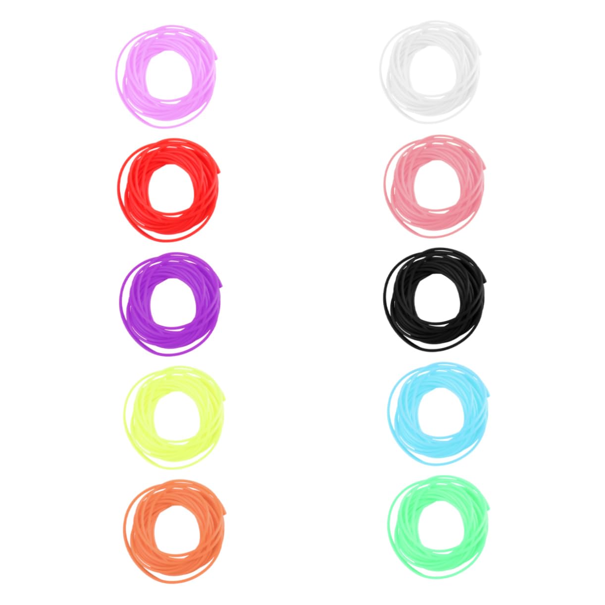 UKCOCO 10 Piezas 3 Cordón De Cuentas De Cristal Cuerdas De Abalorios Cuerda Para Hacer Joyas Hilos Para Hacer Joyas De Silicona Pulsera De De Silicona Collar DIY Material