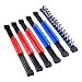 6PC ABS Socket Organizer Drive Socket Holder, 1/4-Inch, 3/8-Inch, 1/2-Inch, Premium Quality Portable Socket Rail Holder, Best Tool Gift for Men (3 Blue, 3 Red)