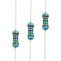 Vista 103 de 100pcs 1 ohm Resistor 1/4w (0.25 W) Resistencia fija de película metálica de tolerancia ±1%, múltiples valores de resistencia opcional