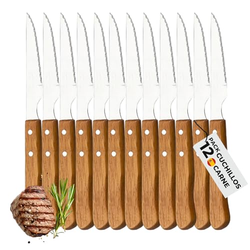 Cuchillos carne pack 12 hechos en albacete