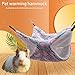 SOBW Hängematte Höhle 2 Ebenen Hängendes Bett Flauschige Hängebett Käfig Kleintierebett Intellektuelles Spielzeug mit Haken for Ratte Chinchillas Totoro Hamster Frettchen Mäuse Nager