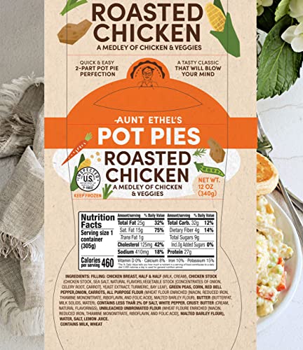 Aunt Ethel'S Pot Pies - Roasted Chicken Pot Pie, Gourmet Frozen Meal Prepared In Minutes thumb #3