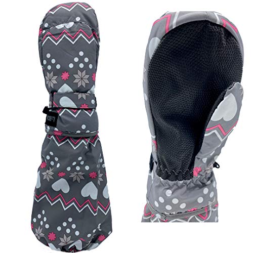 L-Bow Mittens + Heart Style + Winter Toddler Mittens Snow