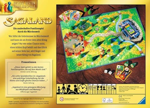 Ravensburger 26424 - Sagaland - Gesellschaftsspiel für Kinder und Erwachsene, 2-6 Spieler, ab 6...