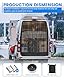 SUPAREE 6’x 5’ Moskitonetz Auto Heckklappe Insektenschutz Auto Heckklappe Moskitonetz Wohnmobil Heck Universal mit Klettverschluss und Zweiseitiger Reißverschluss für Van Camping (Schwarzes Netz)