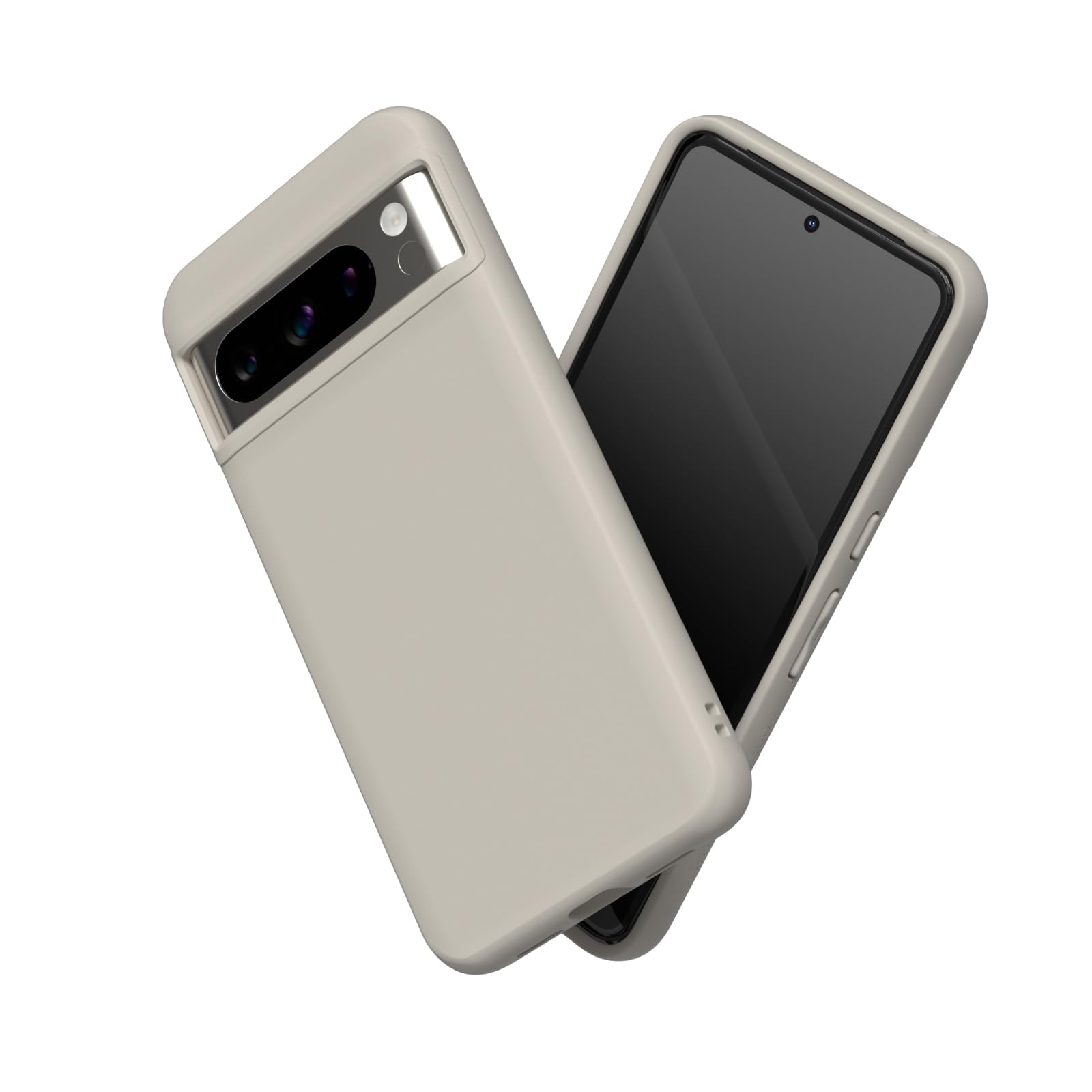 RHINOSHIELD Case Compatible with [Pixel 8 Pro] | SolidSuit - Shock Absorbent Slim Design Protective Cover with Premium Matte Finish 3.5M / 11ft Drop Protection - Shell Beige