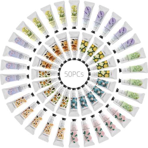 BODY & EARTH Lotion Bulk 50 Pack Mini Lotion Bulk Stocking Stuffers Bachelorette Party Favors Gifts for Christmas Hand Lotion Travel Size Gifts for Women Small Gifts for Women Bridesmaid Gifts