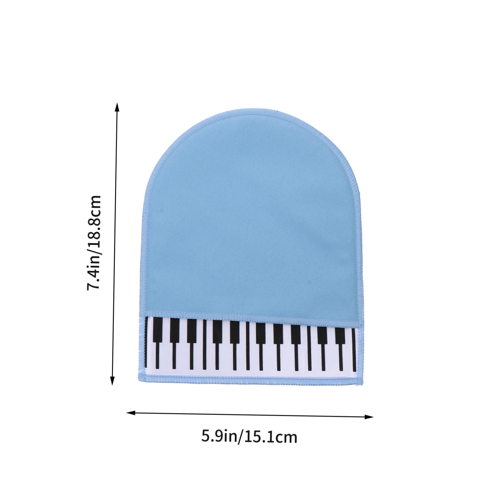 CORHAD Useful Cleaning Cloth for Piano 1pc Piano Keyboard Clean Musical Instrument Accessories Scratch-resistant Sky Blue