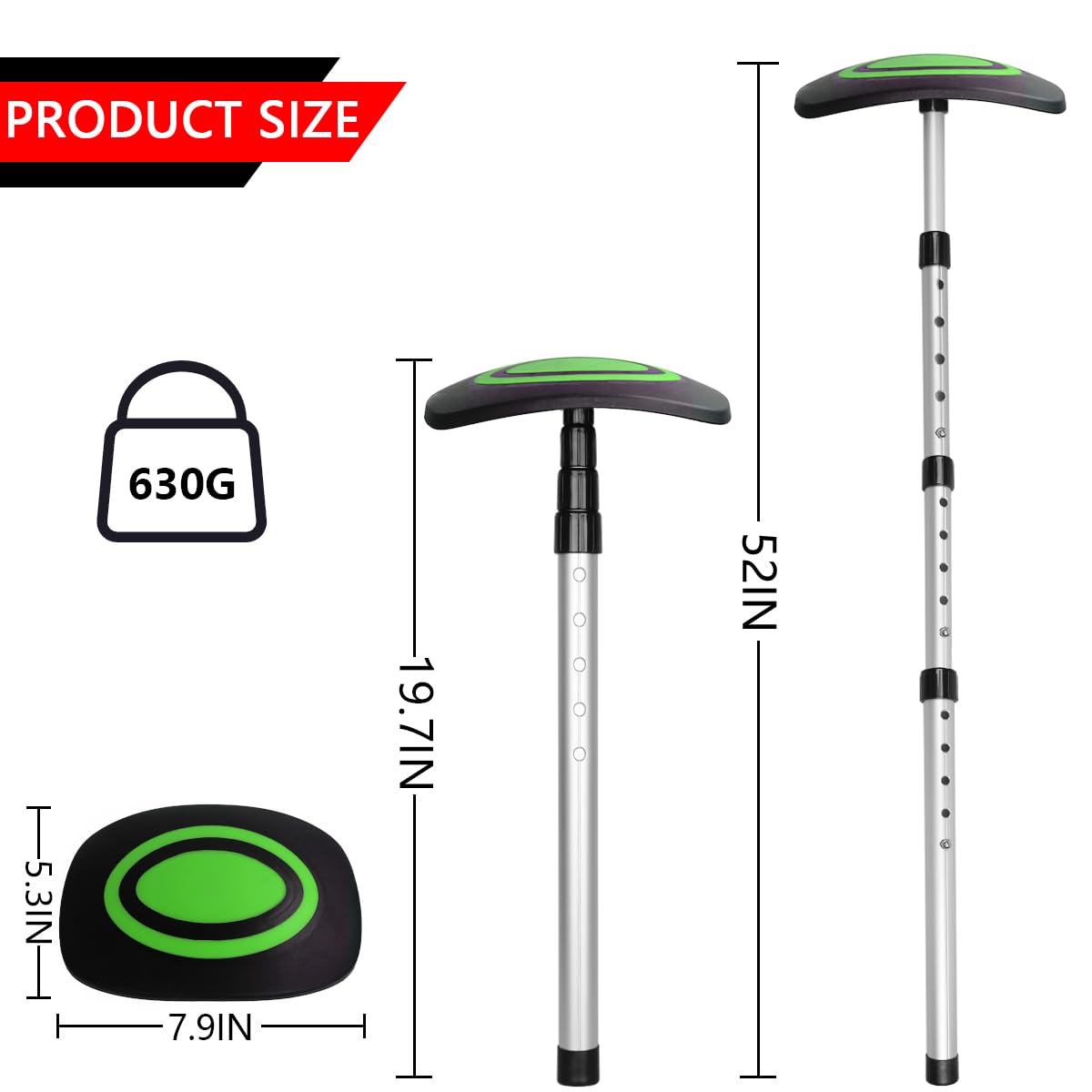 LOVACE Golf Travel Bag Support System, Golf Club Travel Protection Kit (Fluorescent Green)