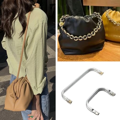 Set Aus 2 Häkeltaschenverschlüssen, U-Förmige Aluminiumtaschenverschlüsse, Taschenverschluss Für Clutches - Diy-Zubehör Für Taschen Und Geldbörsen