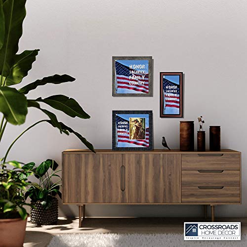 Crossroads Home Décor A Soldiers Honor Picture Frame, Military Artwork For Walls, Army Soldier Art Work, Patriotic Wall Decor, 6598B #TOP4