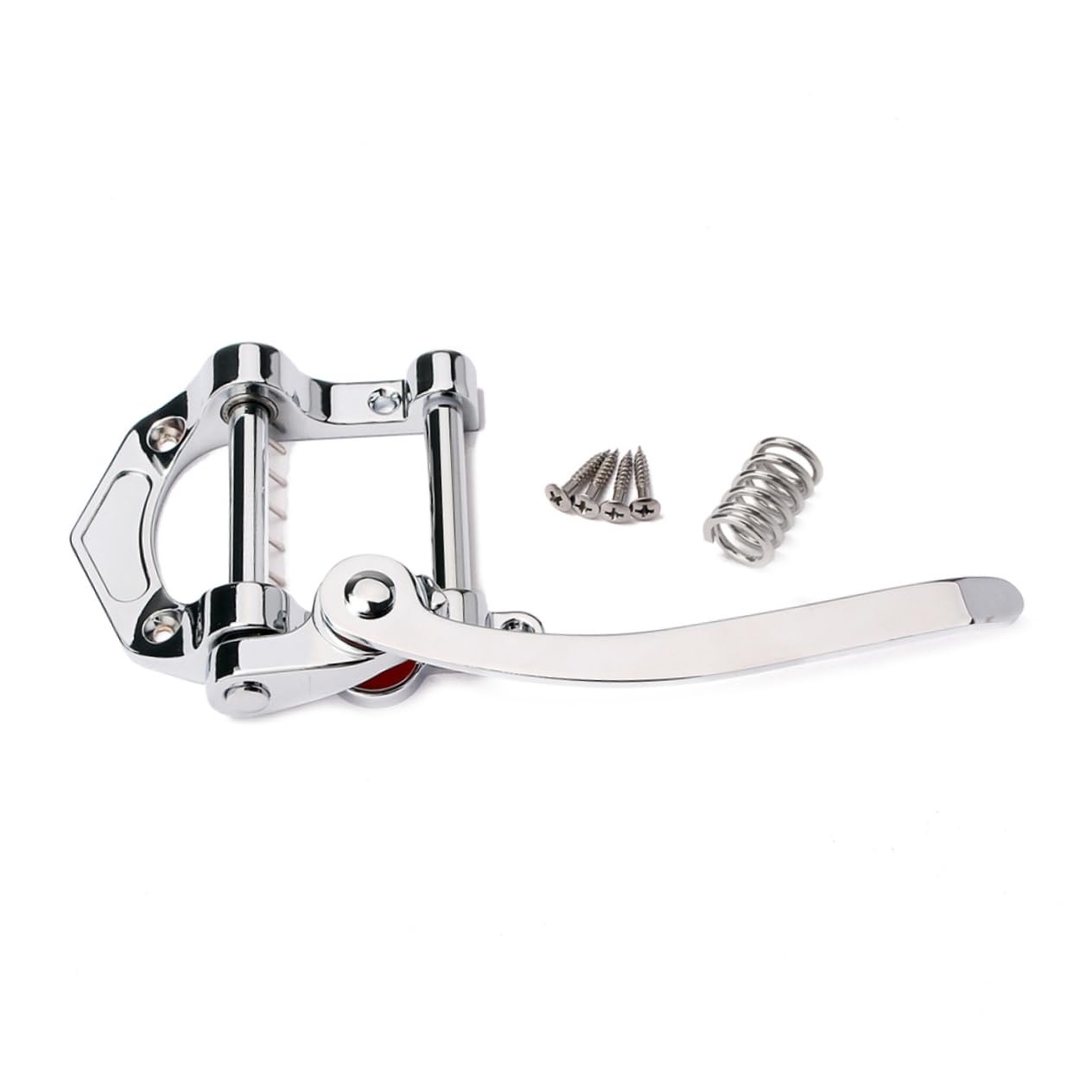 ibasenice Electric Guitar Accessories Metal Tremolo Bridge Vibrato Tailpiece Fit for Lp Manual Vibrato System Silver Color