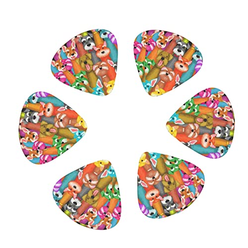 Lot de 24 médiators imprimés chiens pour guitare acoustique, électrique, basse (0,46/0,71/0,96 mm) - Les Beatles, Paul McCartney, John Lennon, RIngo Starr, George Harrison Lot de 24 médiators imprimés chiens pour guitare acoustique, électrique, basse (0,46/0,71/0,96 mm) – Image 3