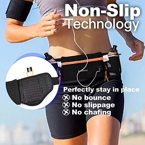 Lotfancy Running Fuel Belt With Water Bottle (2X6Oz, Bpa Free) – Hydration Belt For Women & Men – Runners Waist Pack For Marathon, Race, Fits Iphone 6 Plus, 7, 7 Plus & Other Smart Phones #TOP4