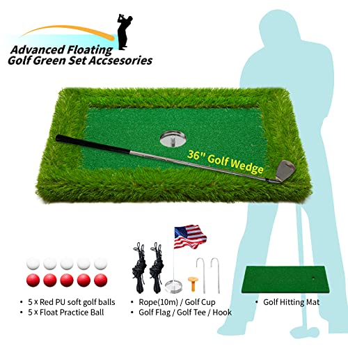 PLBBJH Floating Golf Green for Pool, Golf Club Set with 36" Golf Wedge by PLBBJH - Image 2