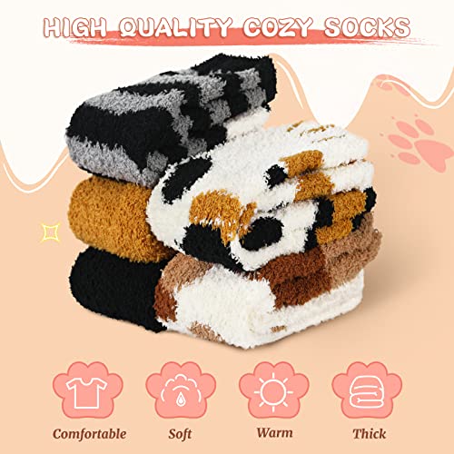 Image of Trifabricy Fuzzy Socks for Women, Fuzzy Socks Warm Sleeping Sock for Women, Women's Winter Super Soft Cozy Slipper Sock
