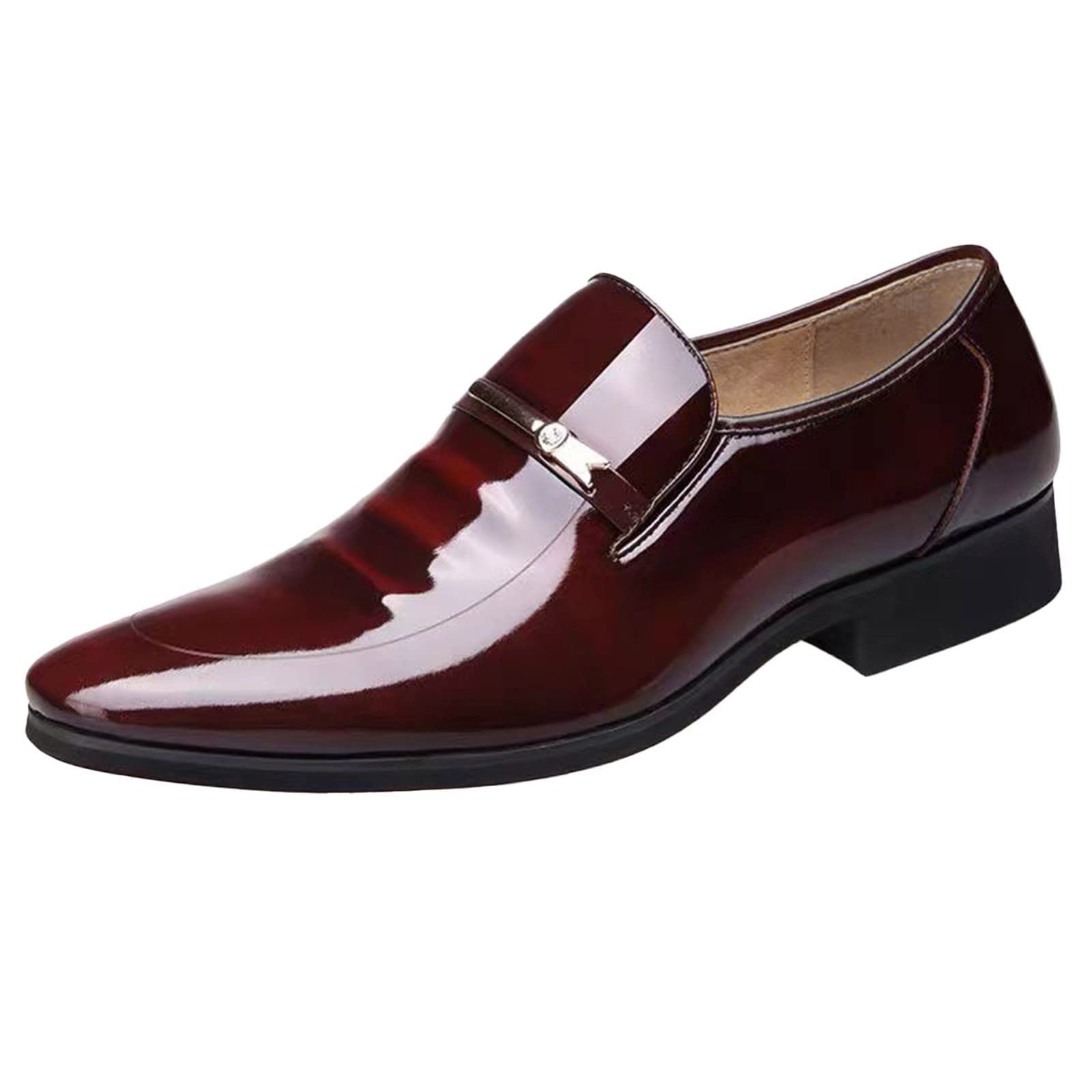 HINDOLA Mens Business Leather Dance Shoes Casual Leather Dress Shoes for Men Classical Style Leather Shoes for Men