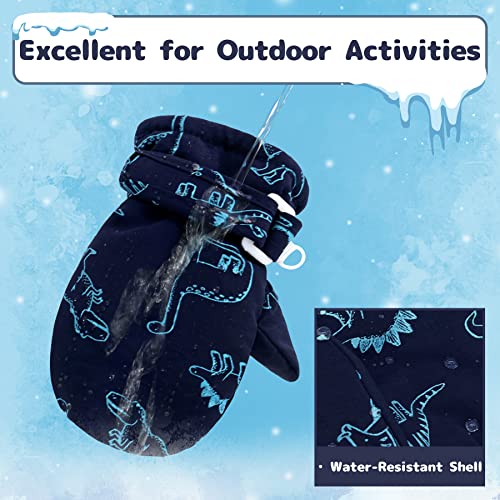 Olreco Toddler Snow Mittens Toddler Mittens Baby Gloves Toddler Waterproof Mittens Baby Mittens 12-18 Months Baby Winter Gloves