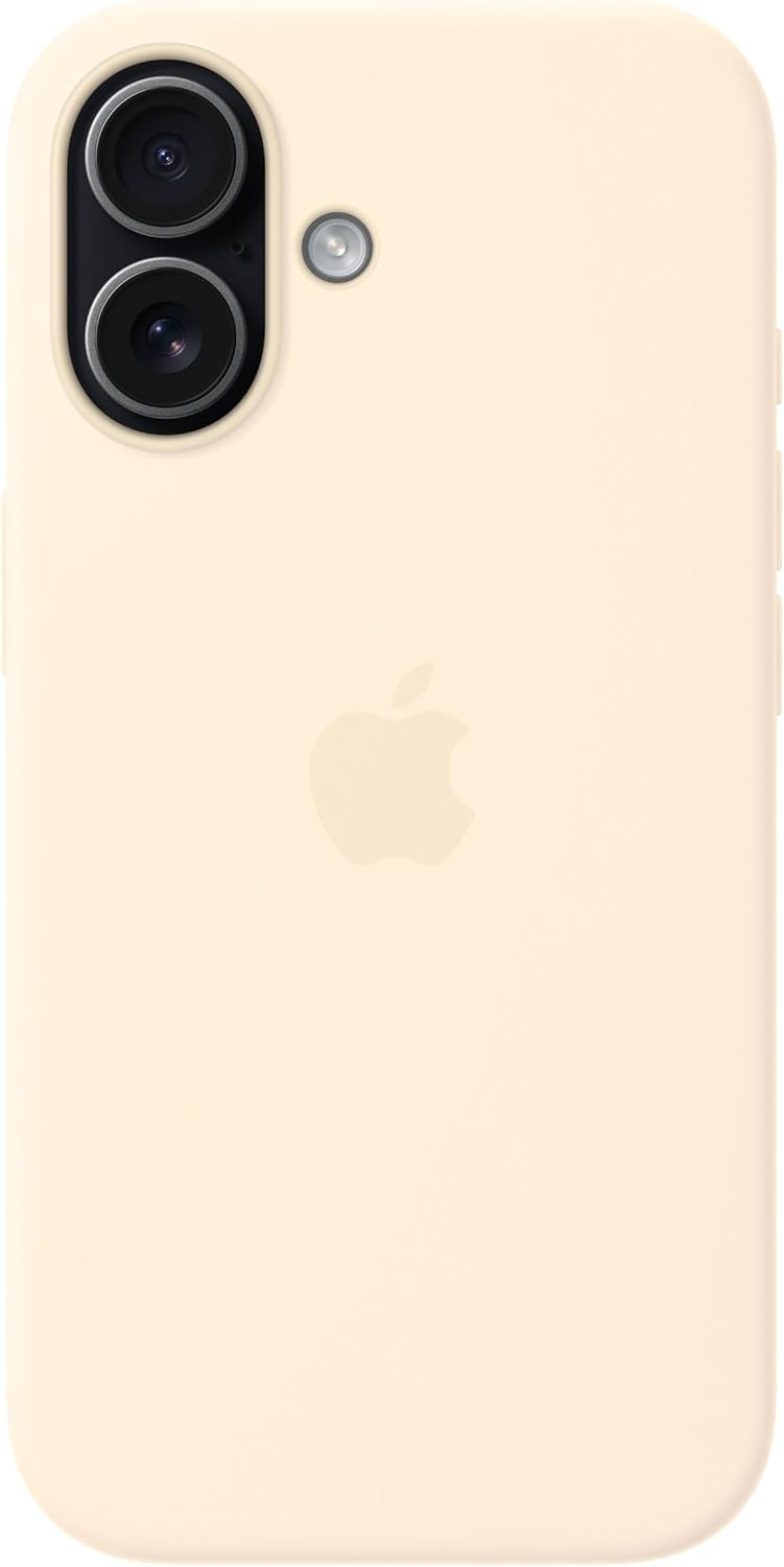 Apple iPhone 17 Silicone Case with MagSafe and Camera Control: Lightweight Phone Case, Wireless Charging Compatible, Smooth Matte Finish; Vanilla ​​​​​​​