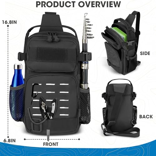 THKFISH-79-Pcs-Fishing-Tool-Kit-Fishing-Backpack-with-Tackle-Boxes-Fishing-Pliers-Kit-Fishing-Bait-Lure-Gear-Kit-Include-Fish-Hook-Remover-Fishing-Lures-Lip-Gripper