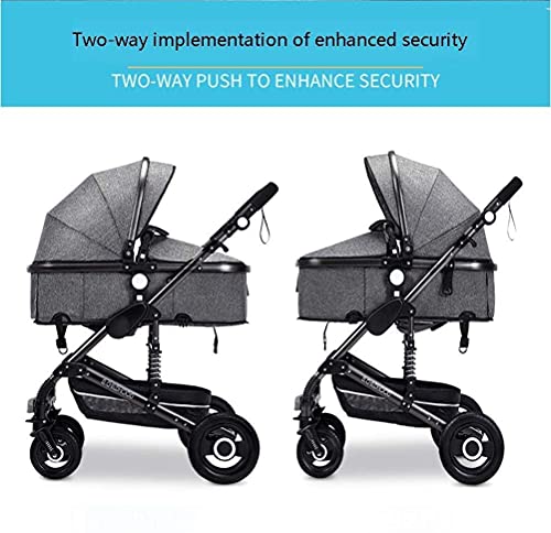 Zhiding Babykar 3 in 1 opvouwbare buggy 97-wheeler, kinderwagen met extra grote luchtwielen, voor kinderen schakelbare fietswalking, lange reis voor pasgeboren en peuter (Color : Green) - Afbeelding 7
